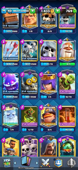 Клеш Рояль 7749 кубков