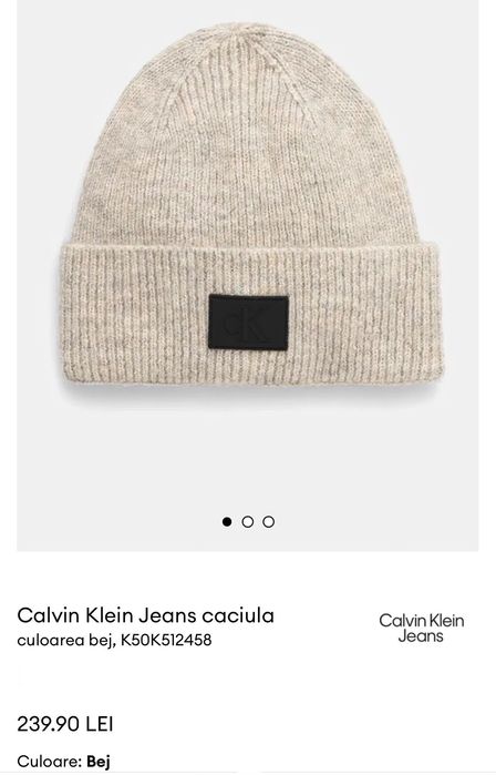 Căciula Calvin Klein Jeans nouă