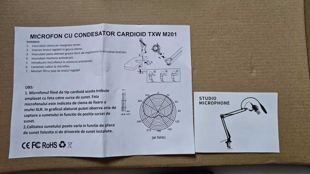 Microfon profesional TXW M201