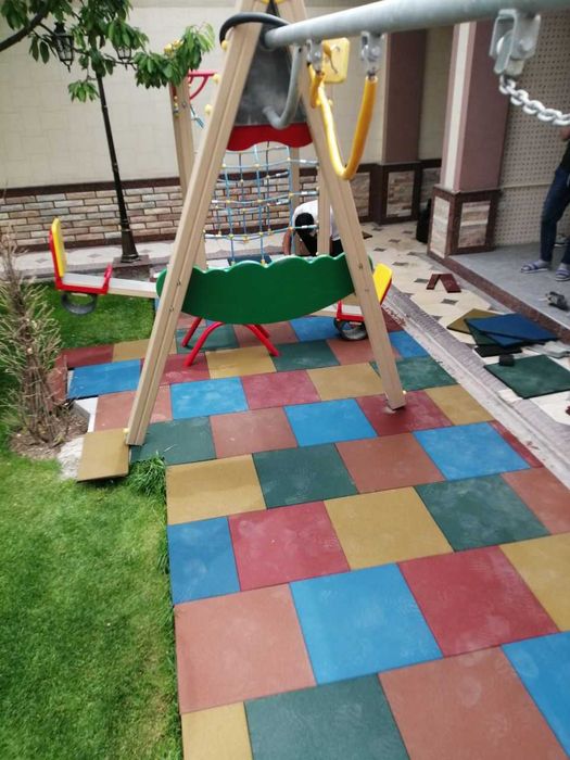 Производство и укладка резинового покрытия. СКЛАД В ТАШКЕНТЕ!!!