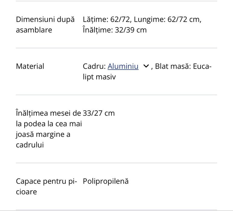 Set masute terasa