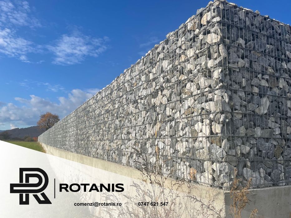 Gard din piatra tip gabion / Piatra pentru gard / Gabioane decorative