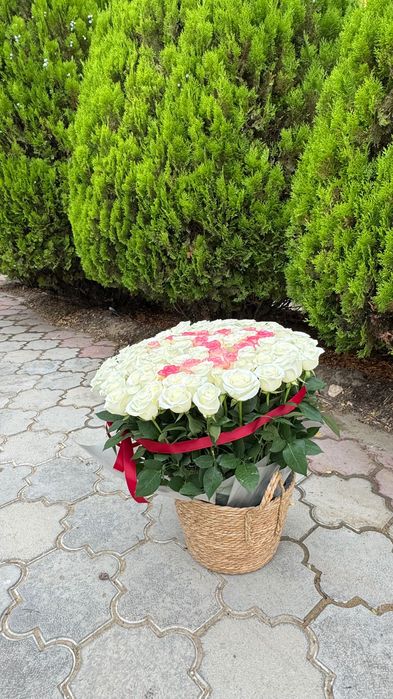 101 Роза цветы свежие