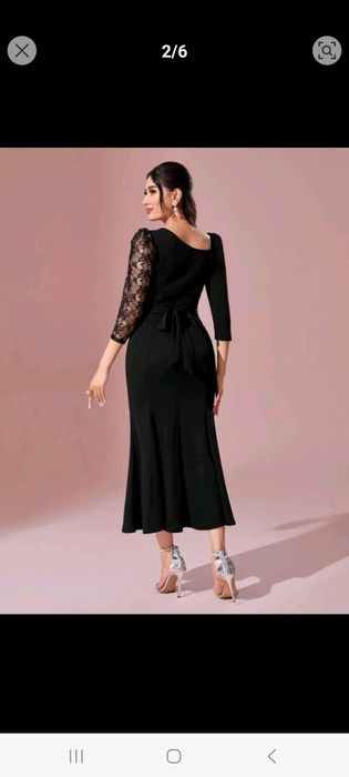 Rochie neagra eleganta dama