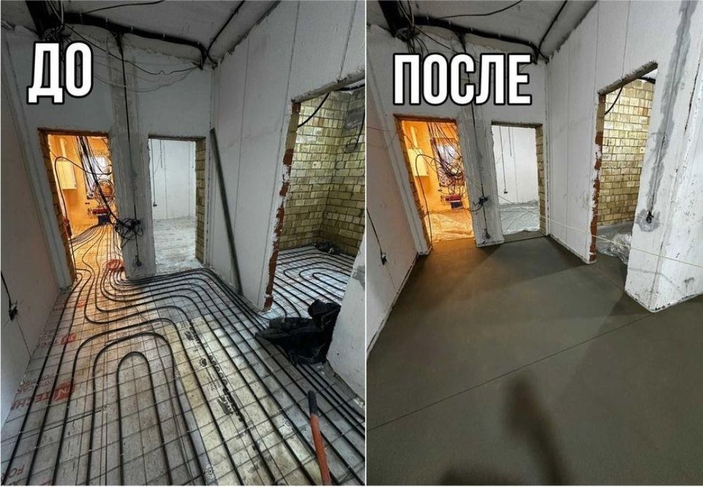 Полусухая стяжка пола