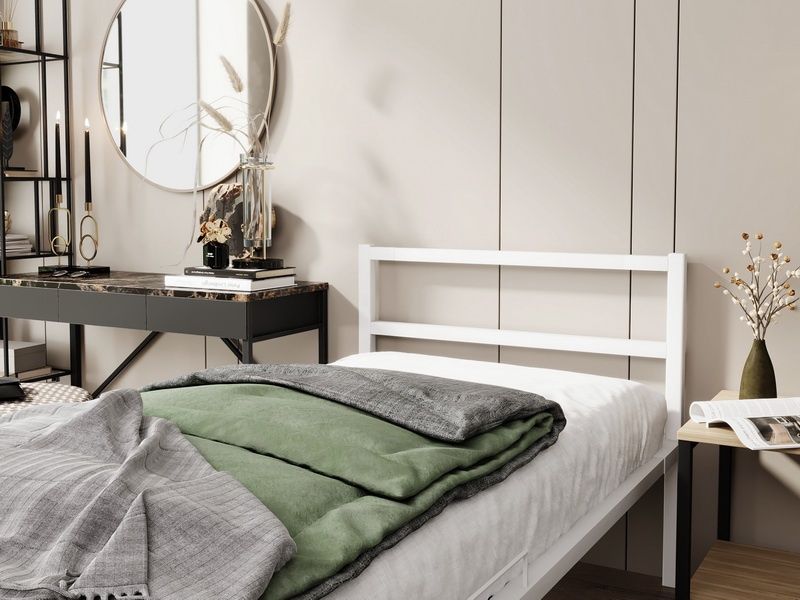Bir kishili yangi loft krovat matrasi bilan 90x200 va 80х190