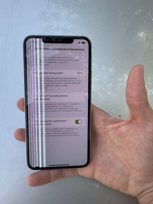 iPhone 11 Pro Max 256GB Silver - Пълен комплект (За смяна на дисплей)
