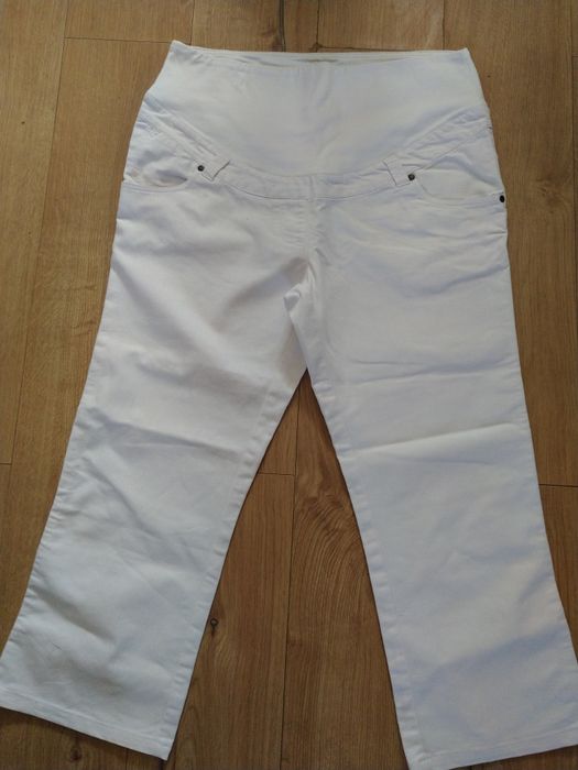 Панталон за бременни, бял-44/46