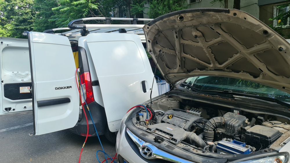 Încărcare freon auto R134a & R1234yf + verificare completă A/C