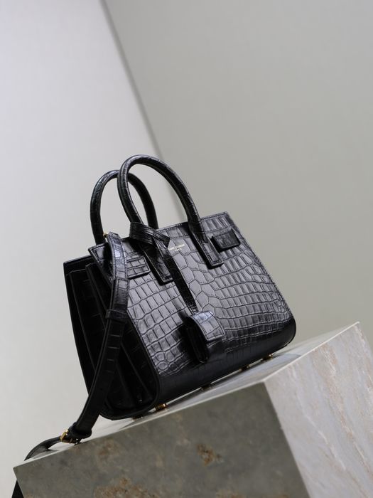 Geanta YSL Saint Laurent Sac de Jour croco 22cm , tip Premium