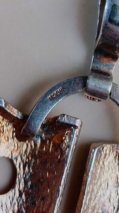 Pandantiv din argint cu email Italia Alessandria.