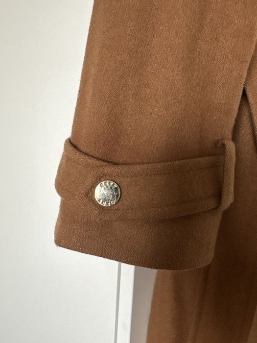 dkny trench палто, вълна, кафяв, размер 8(38-40)