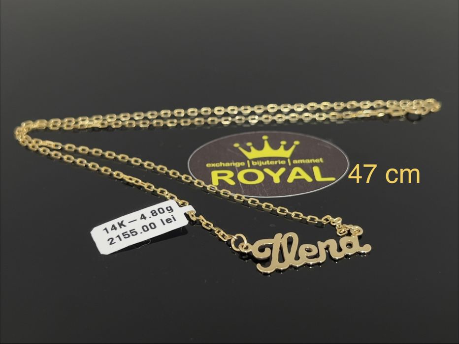Bijuteria Royal CB : Lantisor dama ILENA aur 14k 585  4,80 gr