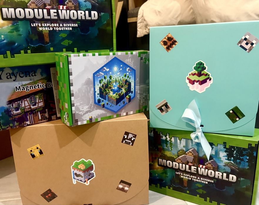 300/200/150/100/50/30 бр.магнитни кубчета Майнкрафт/ Maincraft