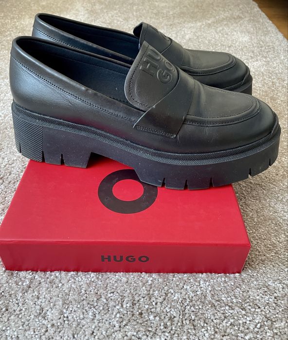 Mocasini Hugo Boss din piele