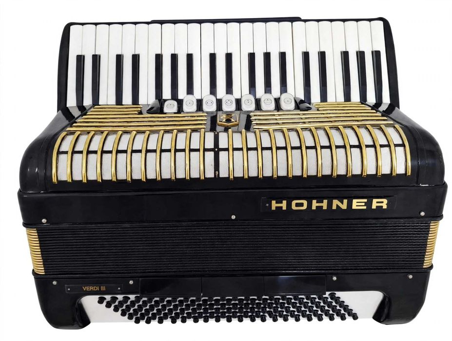 Acordeon  Hohner Verdi 3 cu 120 basi negru