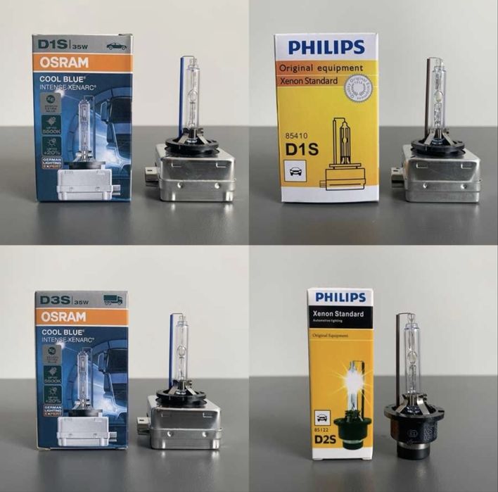 SET Becuri xenon D1S D2S D3S 4300K 5500K Philips XenStart OSRAM CBI