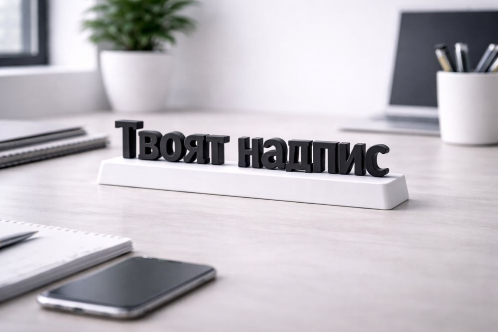 3D надписи по поръчка – име, лого, декорация