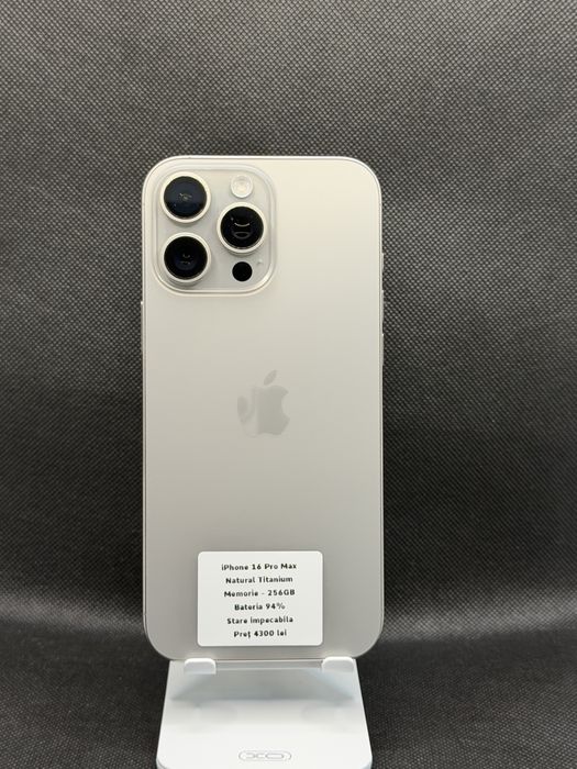 iPhone 16 pro max, Pret 4300 lei fix