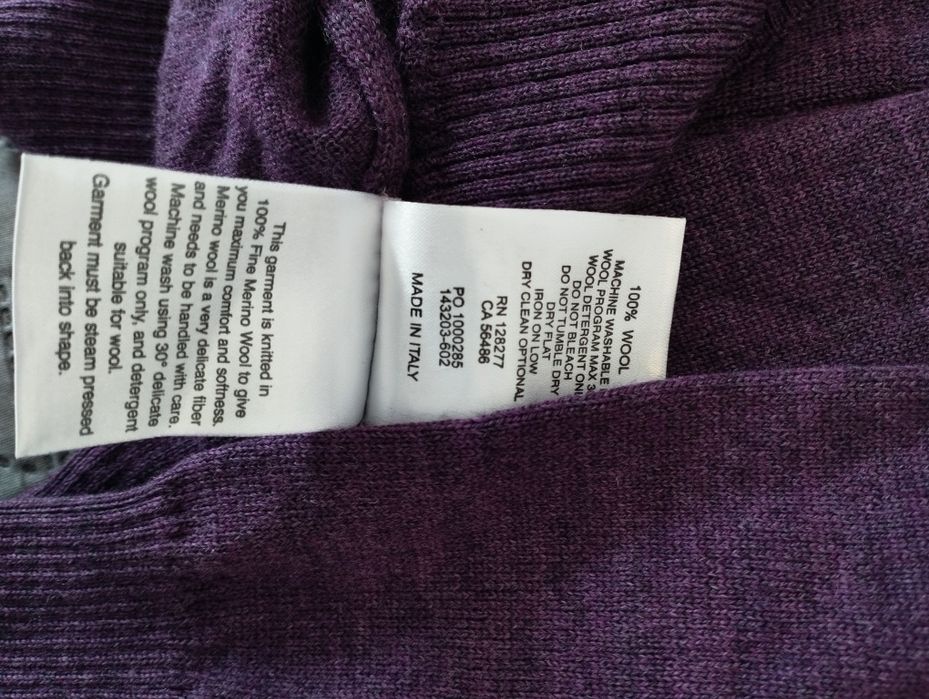 Пуловер L - КАТО НОВ - 100% мерино вълна - MADE IN ITALY - moods of no