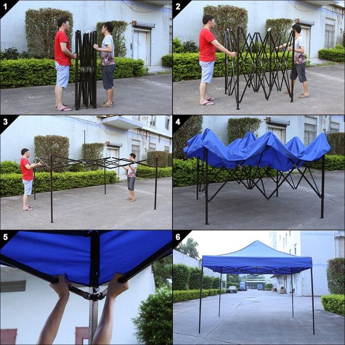 Бяла градинска шатра 3х3