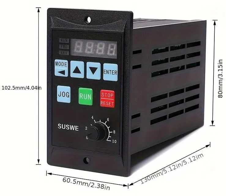 Convertor de frecventa, 0,4-0.75KW, 220V trifazic, 50hz-400hz Nou!
