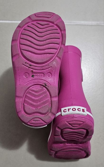 Cizme Crocs albastru & roz