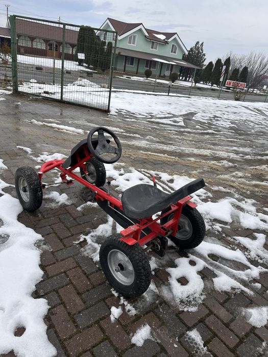 Vand kart adulti cu pedale cu reglaj scaun