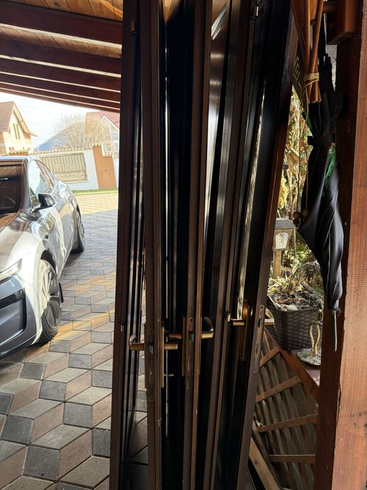 Usa lemn masiv stratificat cu blana , toc si prag | usi lemn