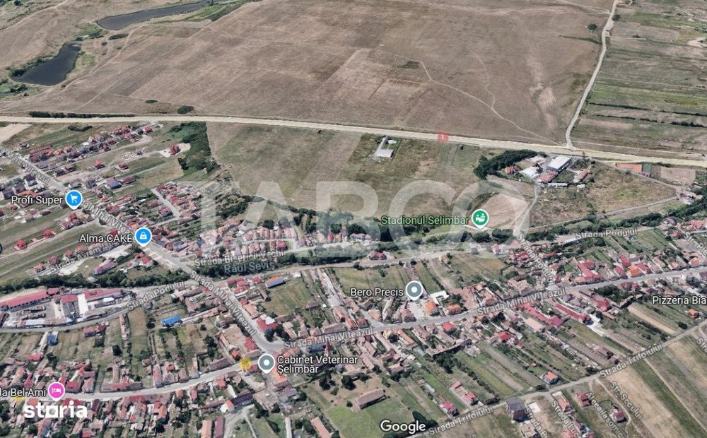 Teren extravilan arabil 1088 mp Selimbar Sibiu