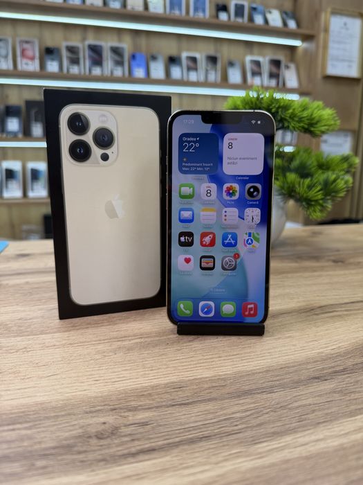 ‼️iPhone 13 Pro 128Gb Gold - Sanatate bat.100% - Garantie 12 luni
