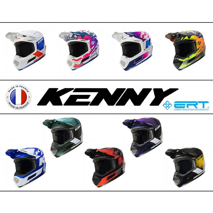 Кросова каска KENNY PERFORMANCE 2025, Full Face Сертифицирана, ФРАНЦИЯ
