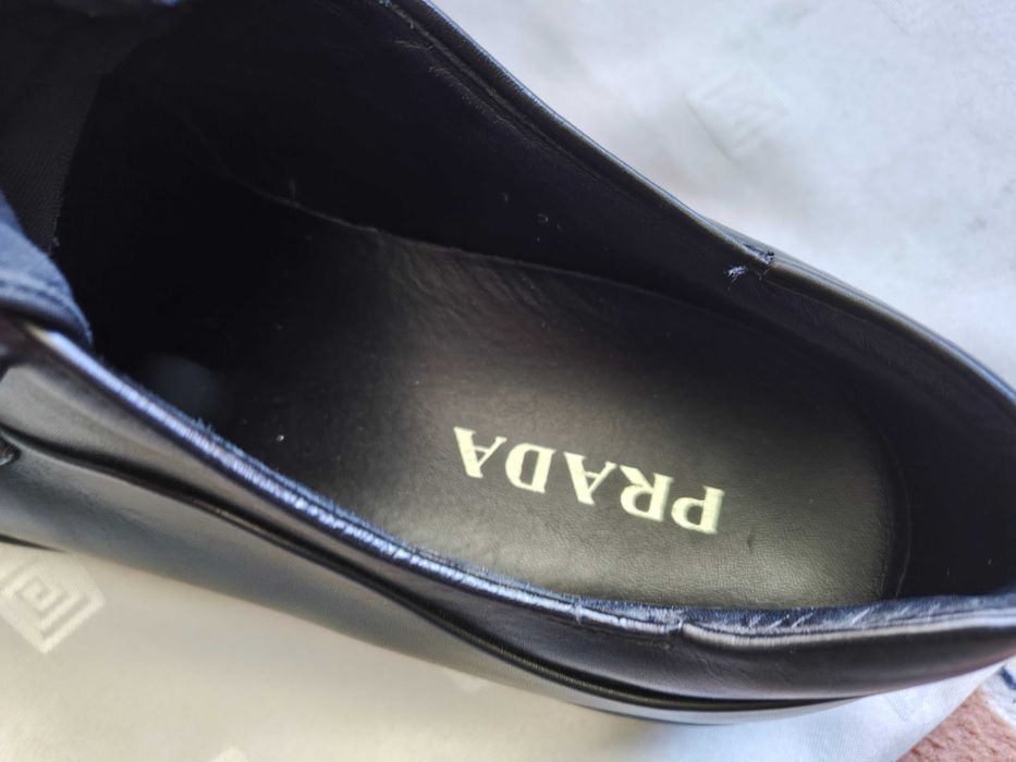 Мъжки Обувки Prada Linea Rossa Leather & Mesh Hybrid Derby (Размер 43) код 2E 1261 9