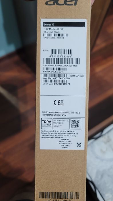 Acer core 5  xolat zor ishlanmagan. Pashti yangi