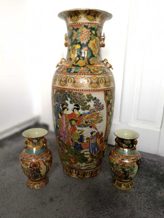 Vaza de porțelan chinezeasca (set 3 vaze)