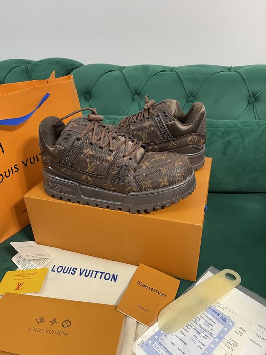 Adidasi Louis Vuitton piele naturala Full Box colectie noua Premium