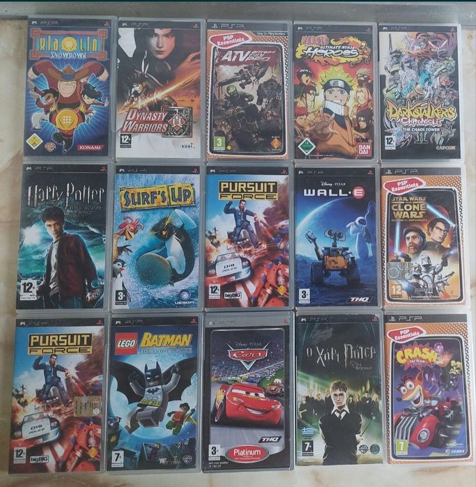 [PSP] Vând 127 jocuri originale pentru PlayStation Portable //poze reale