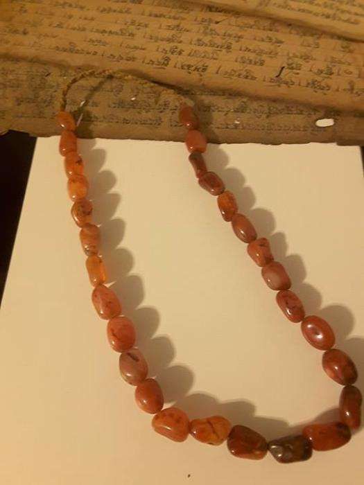 Colier tibetan din agate