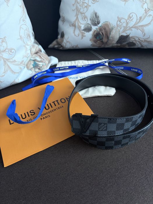 Curea LV Damier Cobalt 110 cm - Calitate Premium - Accesorii Cadou