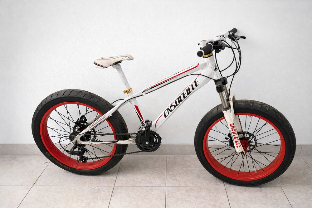 Bicicletă Fat Bike Ensoleille 24x4.0 – Frâne Disc, Shimano – NOUĂ