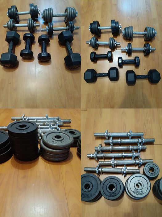 Gantere Kettlebell, gantere cauciucate, gantere reglabile