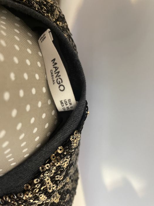Set Mango bluza fusta paiete XS