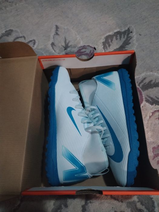 Ghete sintetic Nike Mercurial Blue