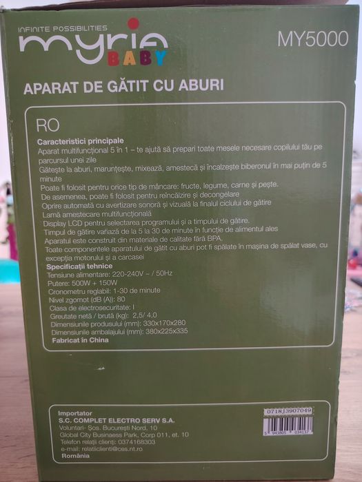 Aparat de gătit cu aburi