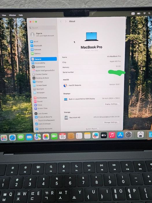 Macbook pro m3 pro spaceblack 14 dyum 18GB/512GB full box