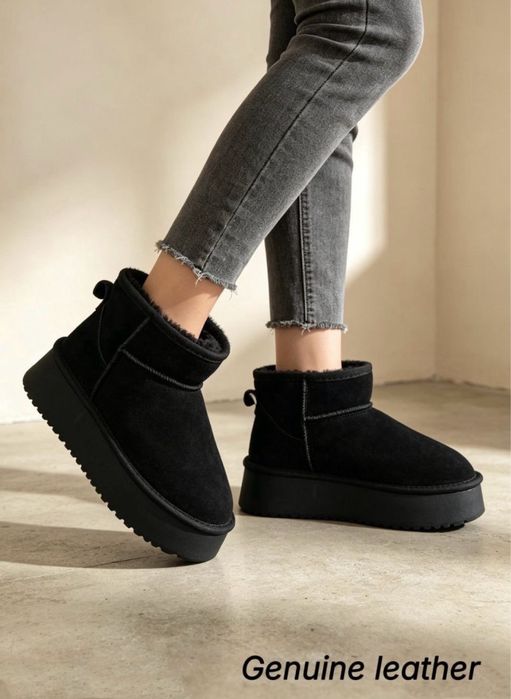 UGG mini platform piele intoarsa 36-41