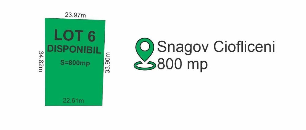 Particular - Padurea Snagov Ciofliceni vand lot teren in suprafata de 800 mp.