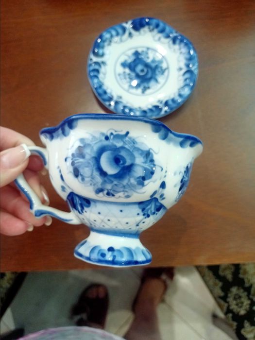 Чайная пара Гжель