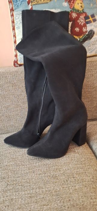 Cizme piele intoarsa Pantofiplus