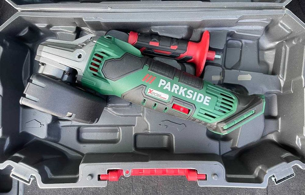 Акумулаторни ъглошлайфи Parkside 20V Зелен и Черен Perfomance Ф125мм